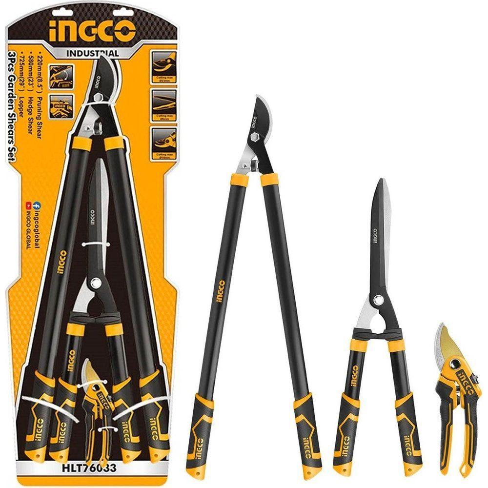 Ingco HLT76033 3pcs Garden Shears Set - KHM Megatools Corp. Ingco HLT76033 3pcs Garden Shears Set - KHM Megatools Corp.